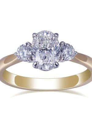 Oval Shape Diamond Ring