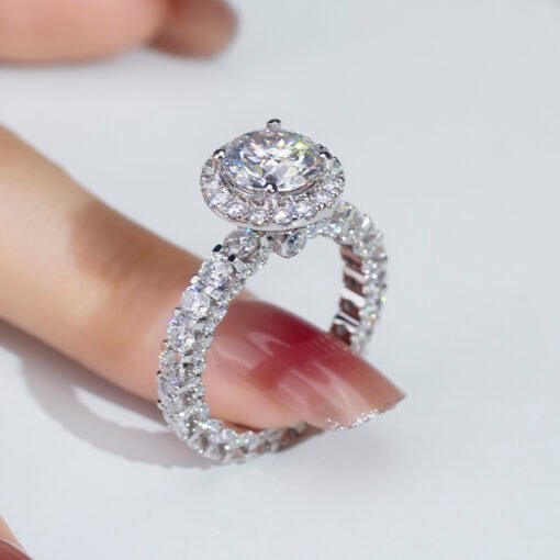 NewSeason Jewelry-1130  18K lab diamond ring 2.31CT romantic luxury ring engagement wedding band classic  gift band - Image 3