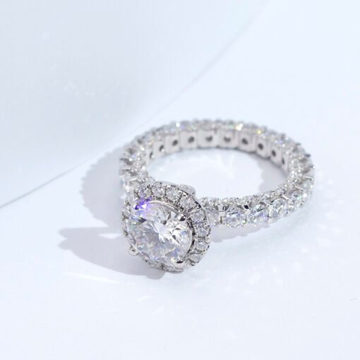 NewSeason Jewelry-1130  18K lab diamond ring 2.31CT romantic luxury ring engagement wedding band classic  gift band - Image 2