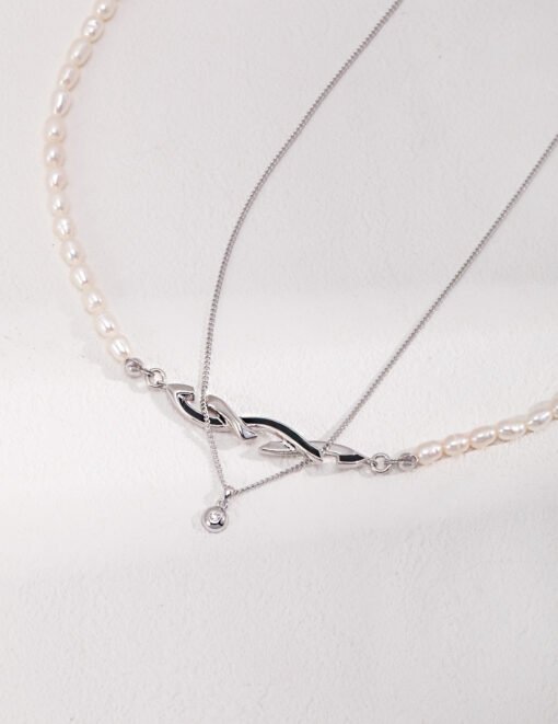 NewSeason Jewelry925 silver simple commute clavicle chain stackable single wear/chain length 40 6cm - 图片 2