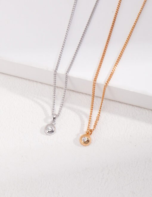 NewSeason Jewelry925 silver simple commute clavicle chain stackable single wear/chain length 40 6cm - 图片 6