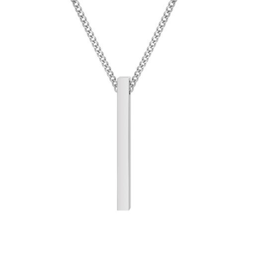 NewSeason Jewelry Engraved 3D Bar Necklace 304 Stainless Steel Men Jewelry Personalized Custom Name Shopify Dropshipping Fulfillment - Image 9