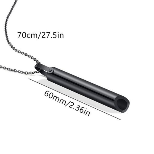 NewSeason Jewelry Hot Selling Fashion Women Jewelry Pendant Engraved Custom Logo Waterproof Relief Stainless Steel Yoga Men Necklaces - Image 2