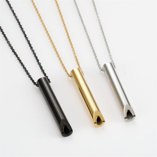 NewSeason Jewelry Hot Selling Fashion Women Jewelry Pendant Engraved Custom Logo Waterproof Relief Stainless Steel Yoga Men Necklaces