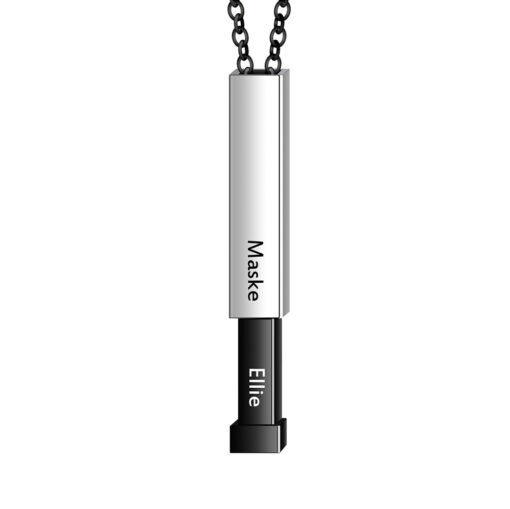 NewSeason Jewelry Women Men Hidden Message Telescopic Bar Necklace Custom Engraved Name Shopify Fulfillment Stainless Steel - Image 7
