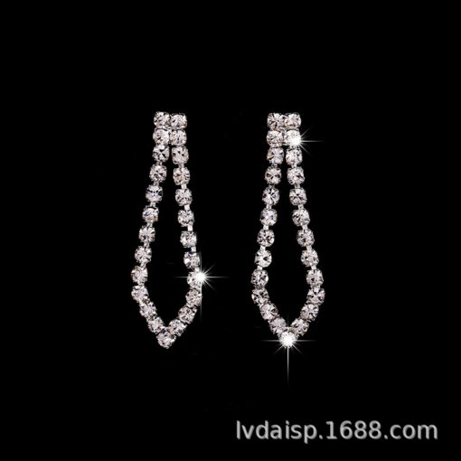 Wedding Jewelry cross-border European and American fashion wedding bridal accessories clothing versatile necklace and earrings suite 622 - 图片 3