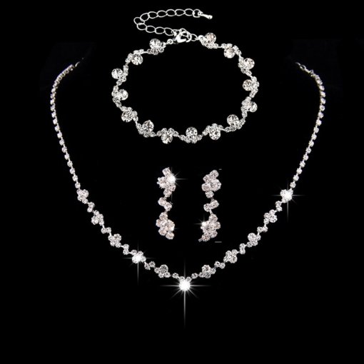 Factory wholesale simple fashion jewelry suit bridal necklace elegant jewelry 425 earrings fashion all-matching - Image 12