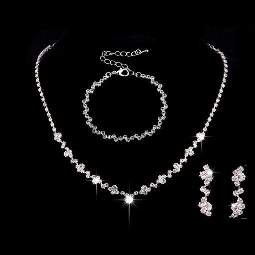 Factory wholesale simple fashion jewelry suit bridal necklace elegant jewelry 425 earrings fashion all-matching - Image 11
