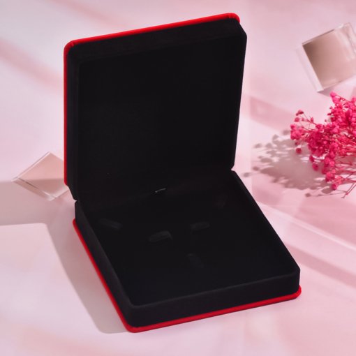 Lover gift box flannel gift box bow gift box tiandigai gift box creative gift Red Box - 图片 9