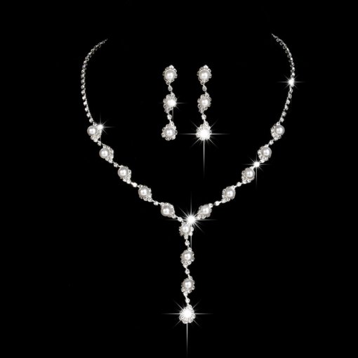 2024wish Amazon cross-border platform supplies fashion jewelry suit necklace ear stud bracelet - Image 6