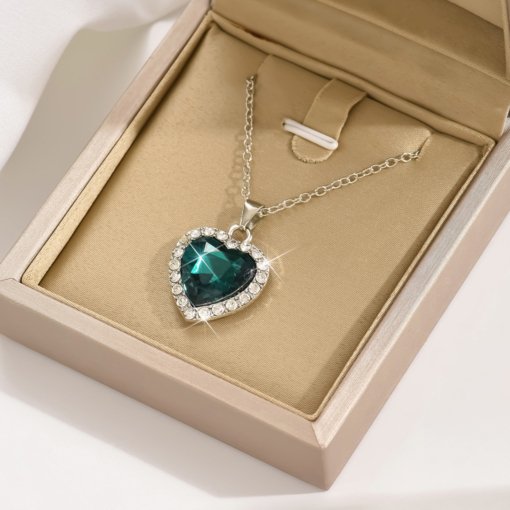 Fashion Wholesale love pendant necklace full diamond cross-border best seller in Europe and America - Image 8