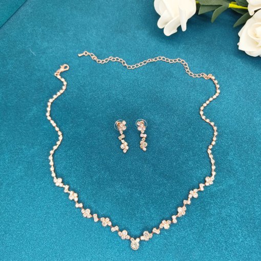 Factory wholesale simple fashion jewelry suit bridal necklace elegant jewelry 425 earrings fashion all-matching - Image 15