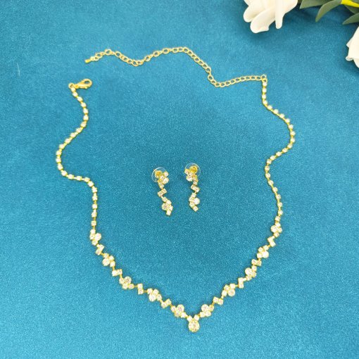 Factory wholesale simple fashion jewelry suit bridal necklace elegant jewelry 425 earrings fashion all-matching - Image 14