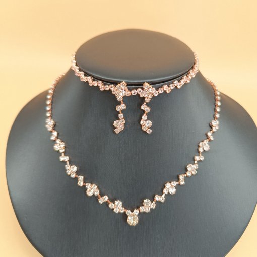 Factory wholesale simple fashion jewelry suit bridal necklace elegant jewelry 425 earrings fashion all-matching - Image 18