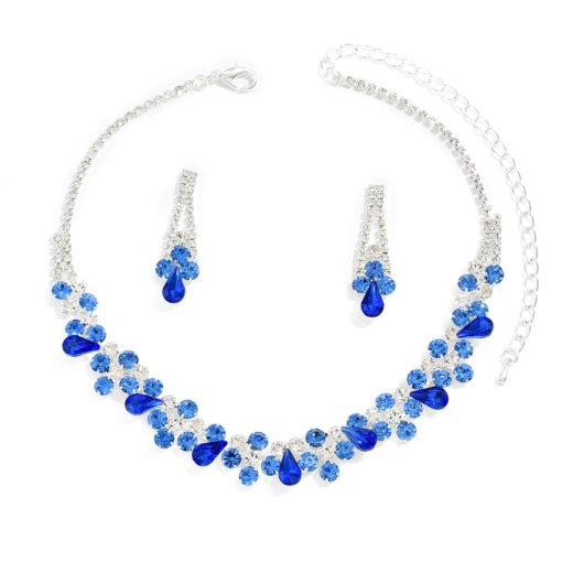 Elegant bridal necklace earrings zircon wedding accessories suit wedding dress evening dress accessories wedding banquet jewelry - Image 5