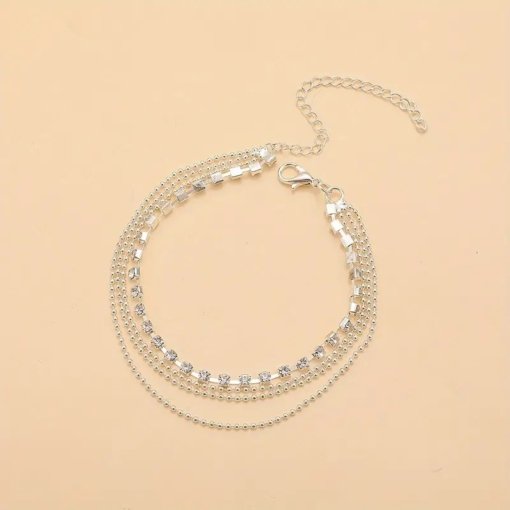 Exclusive for cross-border European and American ladies new simple cheap claw chain anklet AliExpress bead necklace anklet ornament - Image 3