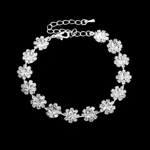 Foreign trade ornament wholesale wedding accessories double layer SUNFLOWER diamond necklace and earrings suite AliExpress ornament - 图片 21
