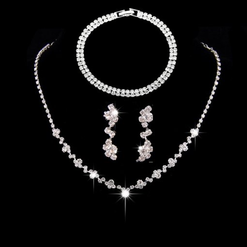 Factory wholesale simple fashion jewelry suit bridal necklace elegant jewelry 425 earrings fashion all-matching - Image 16
