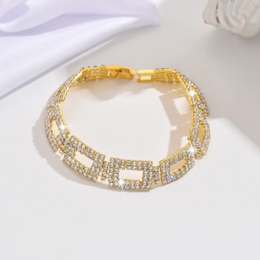 European and American simple bracelet geometric shape simple niche accessories wholesale fit women's Christmas dinner wear - 图片 4