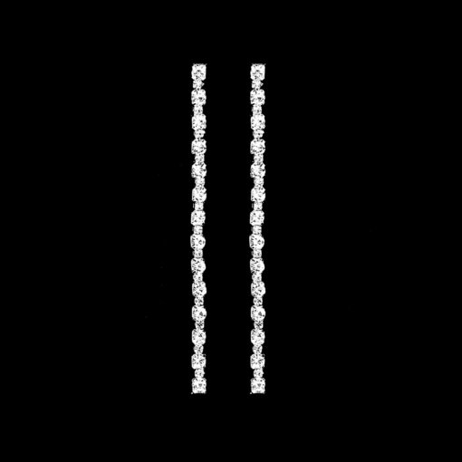 European and American Middle East simple necklace trendy earrings long jewelry suit women's all-Match full diamond banquet accessories 1-piece generation - 图片 3