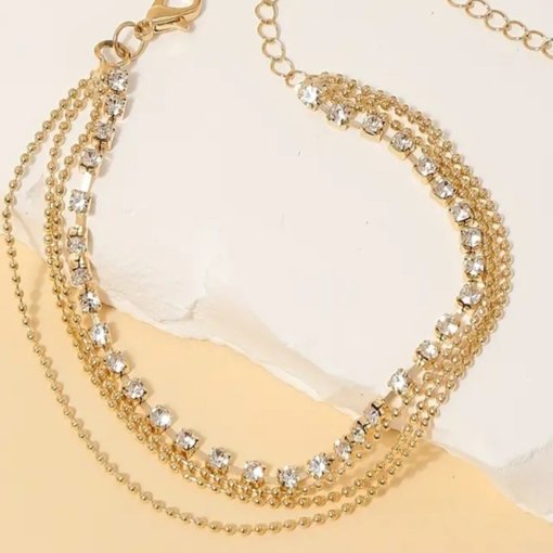 Exclusive for cross-border European and American ladies new simple cheap claw chain anklet AliExpress bead necklace anklet ornament - Image 2