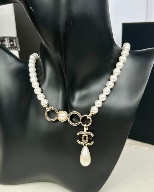 Chanel new coco pearl double c pendant necklace - Image 6