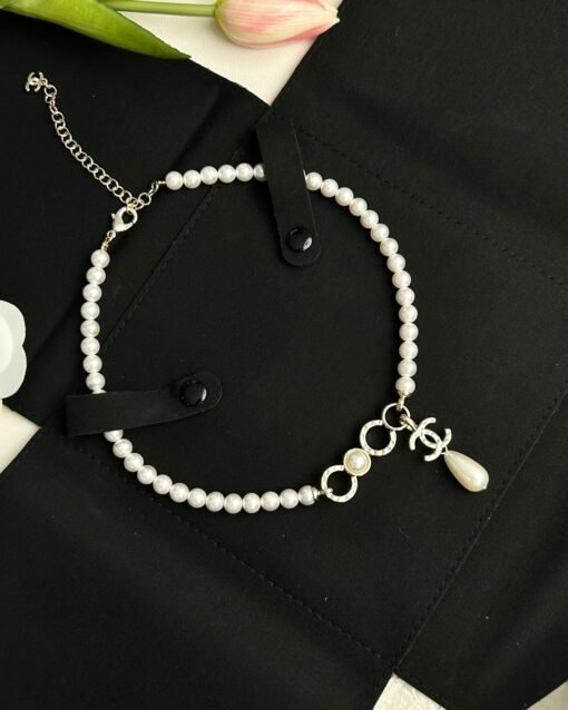 Chanel new coco pearl double c pendant necklace - Image 3