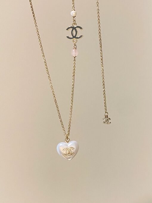 anel White Peach Love Necklace with a strong sense of gentleness - Image 3