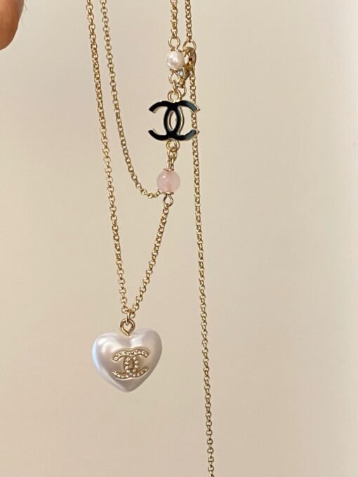 anel White Peach Love Necklace with a strong sense of gentleness - Image 4