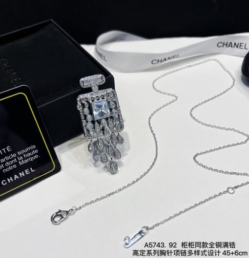 Double-layer white love diamond earrings