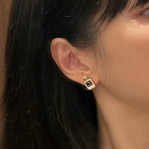 Chanel new style perfume bottle high-end versatile small earrings - Image 6
