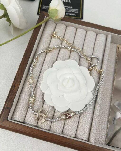 Chanel early spring new style Ocean series Multi-element accessories Star anchor Small fish Four-leaf clover Rhinestone double C necklace - Image 7