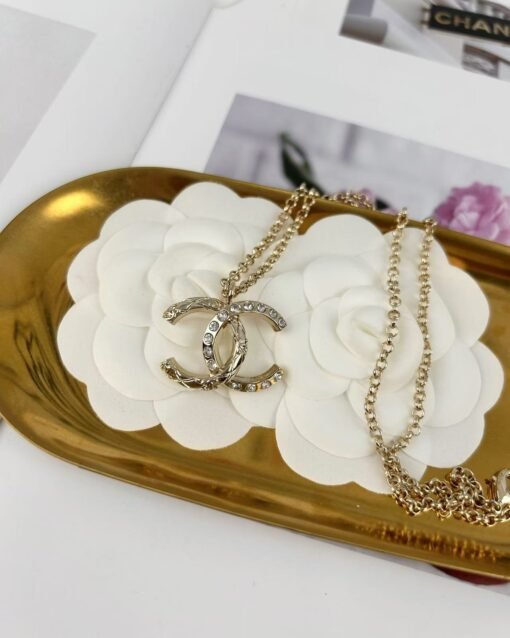 Chanel new light gold classic double c pendant necklace - 图片 3