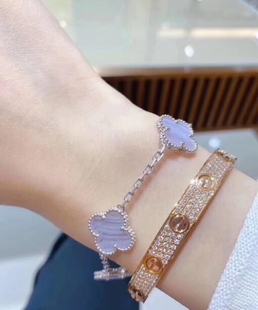 VCA four-leaf clover five-flower bracelet - Image 4