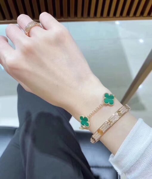 VCA four-leaf clover five-flower bracelet - Image 6