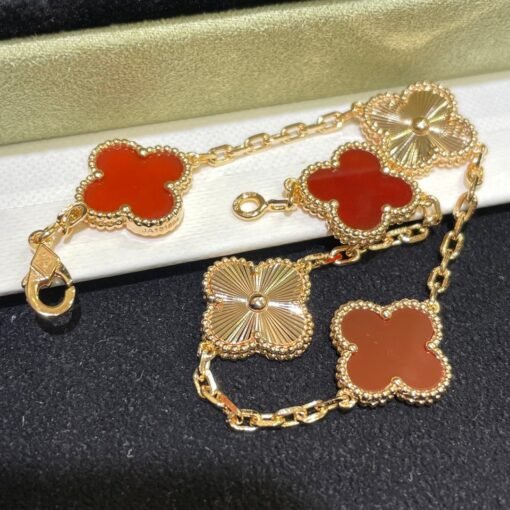 VCA four-leaf clover five-flower bracelet - Image 8