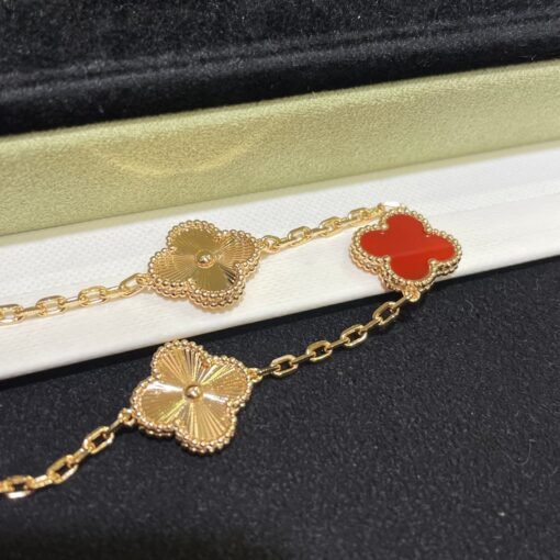 VCA four-leaf clover five-flower bracelet - Image 7