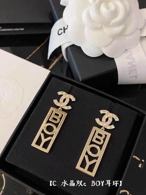 Chanel  BOY+Double C Earrings - Image 2