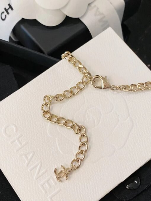Chanel  Crystal No. 5 Perfume Bottle Tassel Double C Necklace】 - Image 5