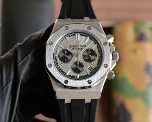 Audemars Piguet AP Royal Oak series coated glass size 42mm*14mm waterproof tape with AP original pin buckle - 图片 4