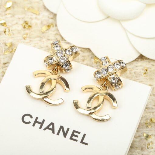 Chanel  Cross Double C Earrings - Image 4