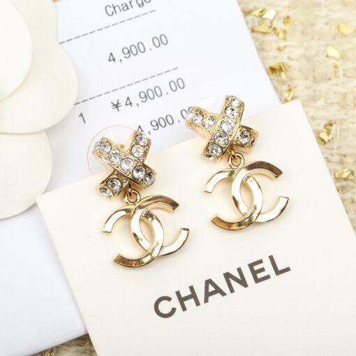 Chanel  Cross Double C Earrings - Image 3