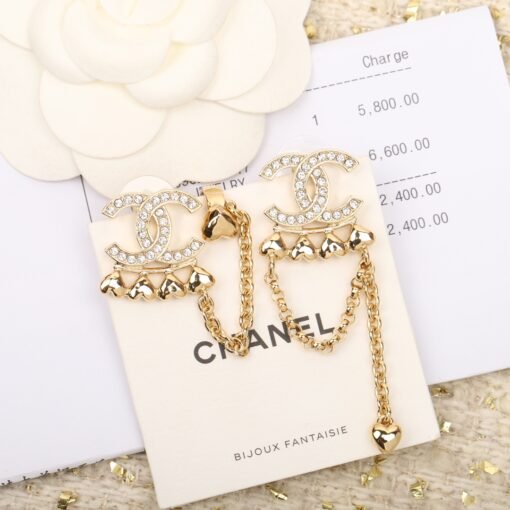 Chanel 23c Love Asymmetric Tassel EarringsThe entire series of "202Early Spring New Style&quot - Image 3
