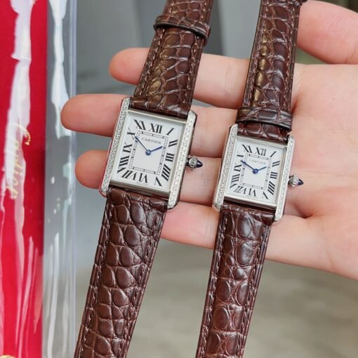 Cartier Tank Tant Must! American Milwaukee Alligator Leather Haute Couture Edition Six colors available Cartier's newatchTankMust watch - 图片 3