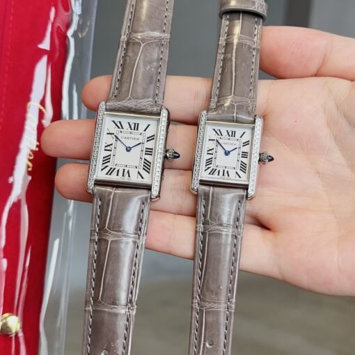 Cartier Tank Tant Must! American Milwaukee Alligator Leather Haute Couture Edition Six colors available Cartier's newatchTankMust watch - 图片 2