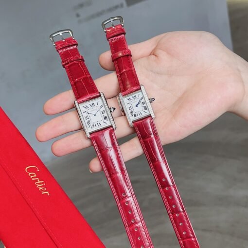 Cartier Tank Tant Must! American Milwaukee Alligator Leather Haute Couture Edition Six colors available Cartier's newatchTankMust watch - 图片 6