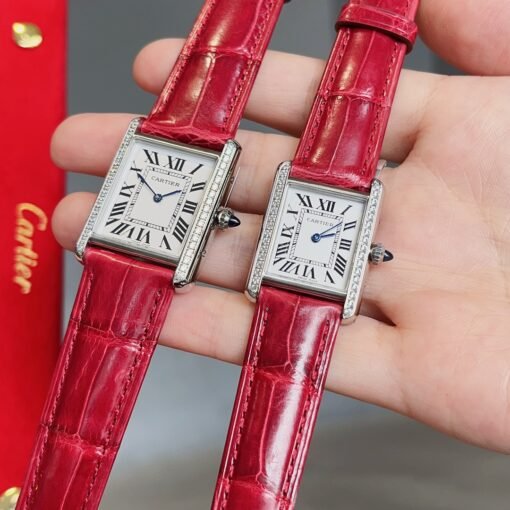 Cartier Tank Tant Must! American Milwaukee Alligator Leather Haute Couture Edition Six colors available Cartier's newatchTankMust watch - 图片 3