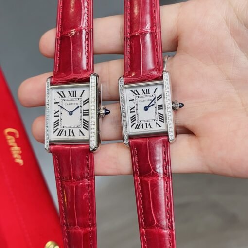 Cartier Tank Tant Must! American Milwaukee Alligator Leather Haute Couture Edition Six colors available Cartier's newatchTankMust watch - 图片 2