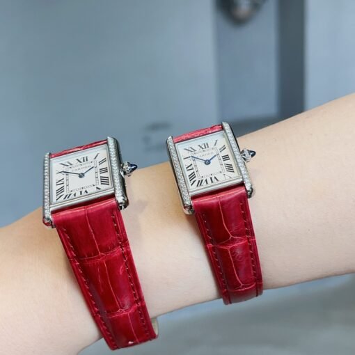 Cartier Tank Tant Must! American Milwaukee Alligator Leather Haute Couture Edition Six colors available Cartier's newatchTankMust watch - 图片 8