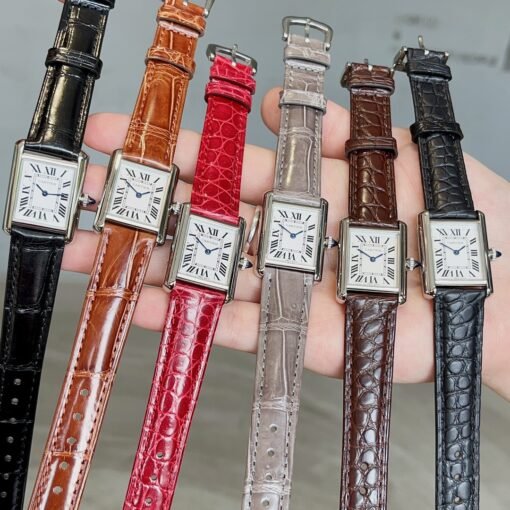 Cartier Tank Tant Must! American Milwaukee Alligator Leather Haute Couture Edition Six colors available Cartier's newatchTankMust watch - 图片 7